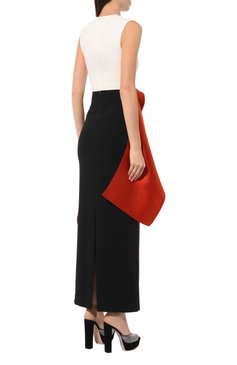 Женское платье SOLACE LONDON разноцветного цвета, арт. 0S33008 | Фото 4 (Рукава: Короткие; Материал подклада: Синтетический материал; Длина Ж (юбки, платья, шорты): Макси; Стили: Гламурный; Случай: Вечерний; Женское Кросс-КТ: Платье-одежда; Драгоценные камни: Проставлено; Материал сплава: Проставлено)