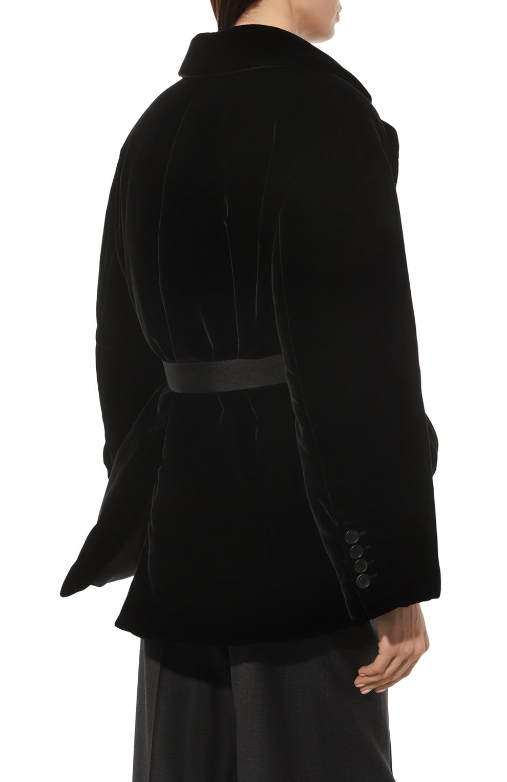 Бархатный пуховик PRADA, арт. 29Y862-1XJX-F0002-212, фото 4