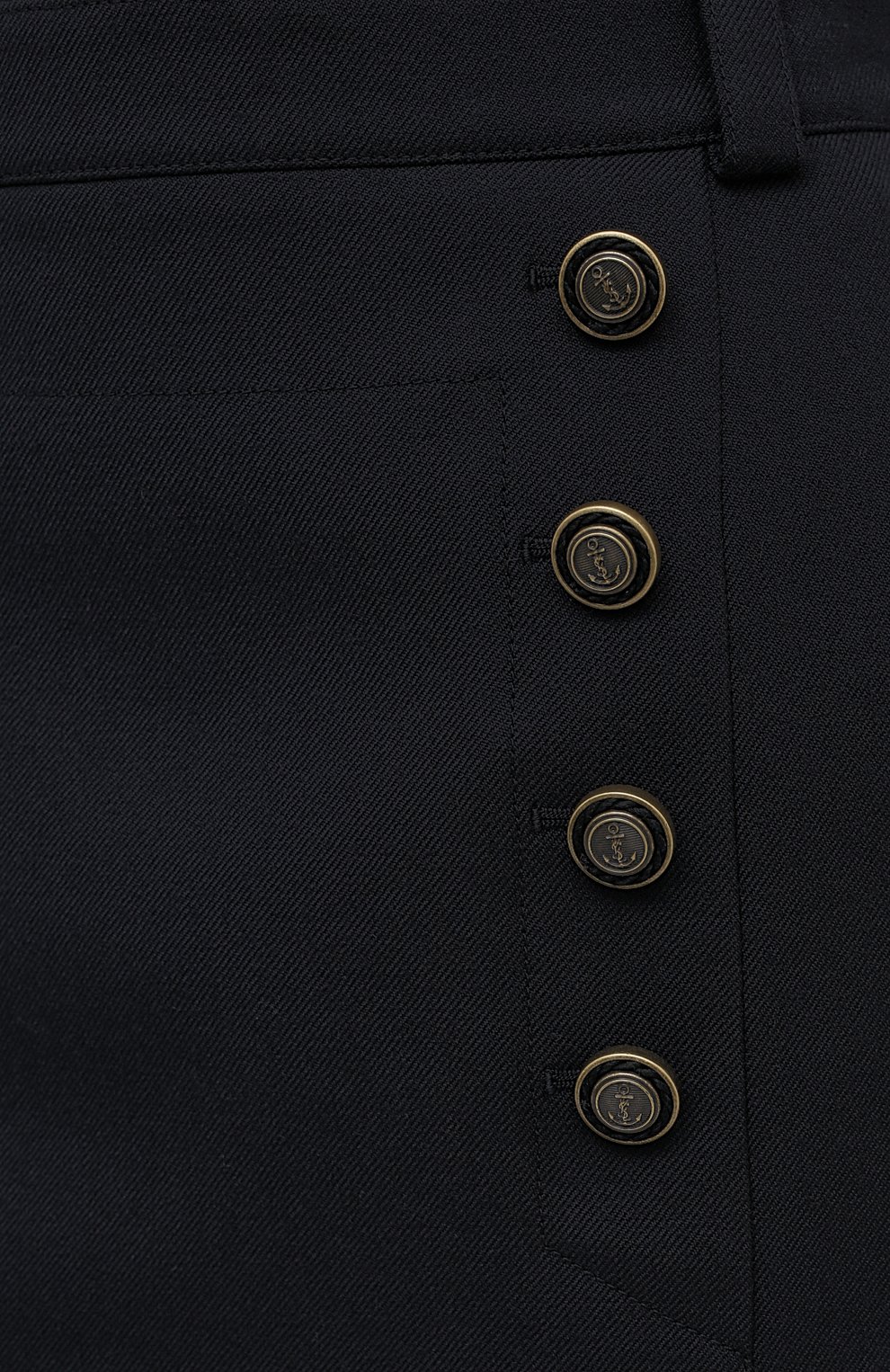 Шерстяная юбка SAINT LAURENT, арт. 625253/Y221W, фото 6