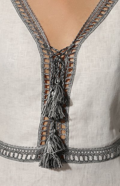 Льняное платье ERMANNO SCERVINO, арт. D404Q600BMY, фото 5