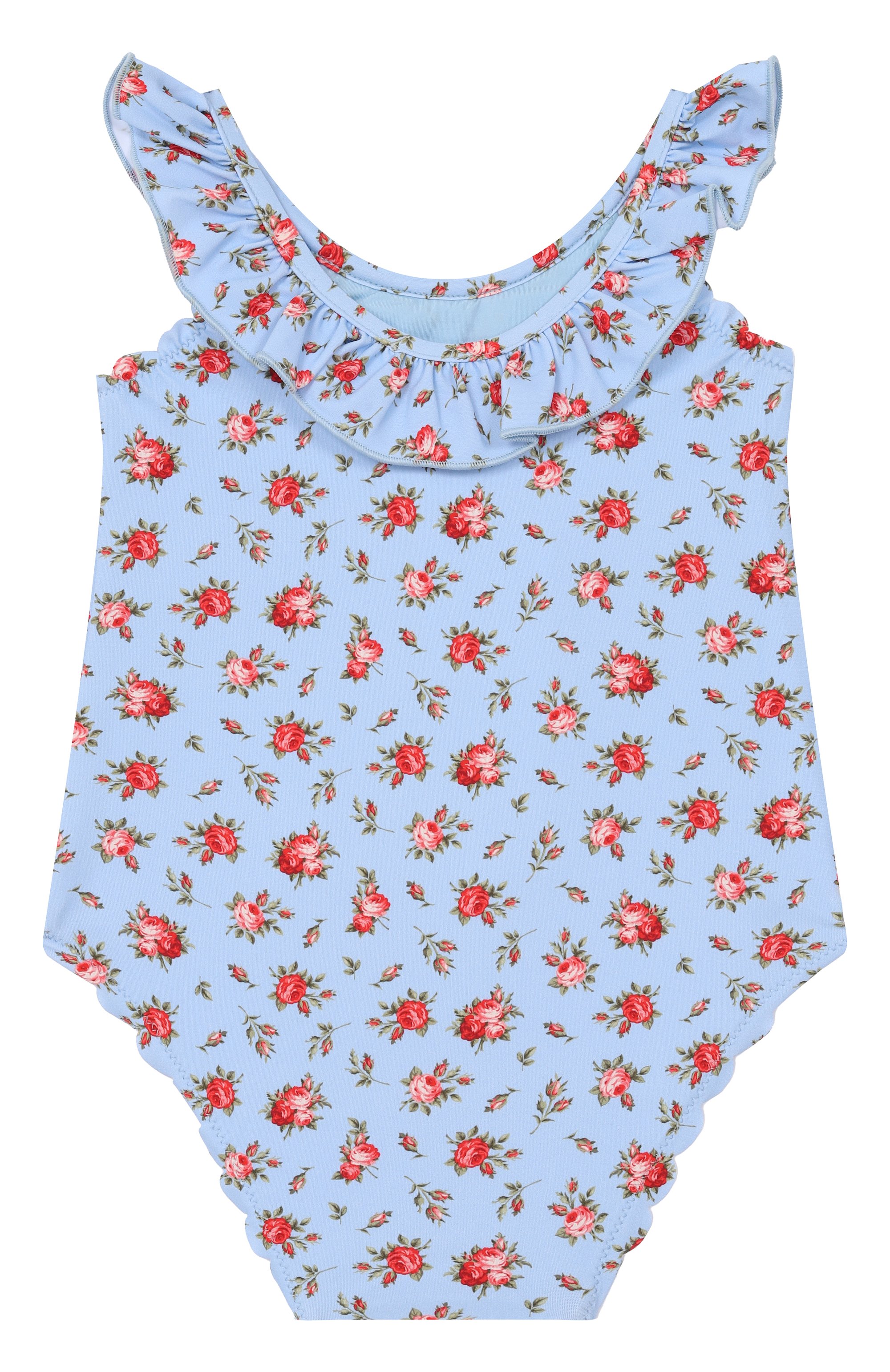 Слитный купальник DOLCE & GABBANA голубого цвета по цене 23600 руб., арт. L2J871/0N0D8, фото 2 Слитный купальник DOLCE & GABBANA, арт. L2J871/0N0D8, фото 2