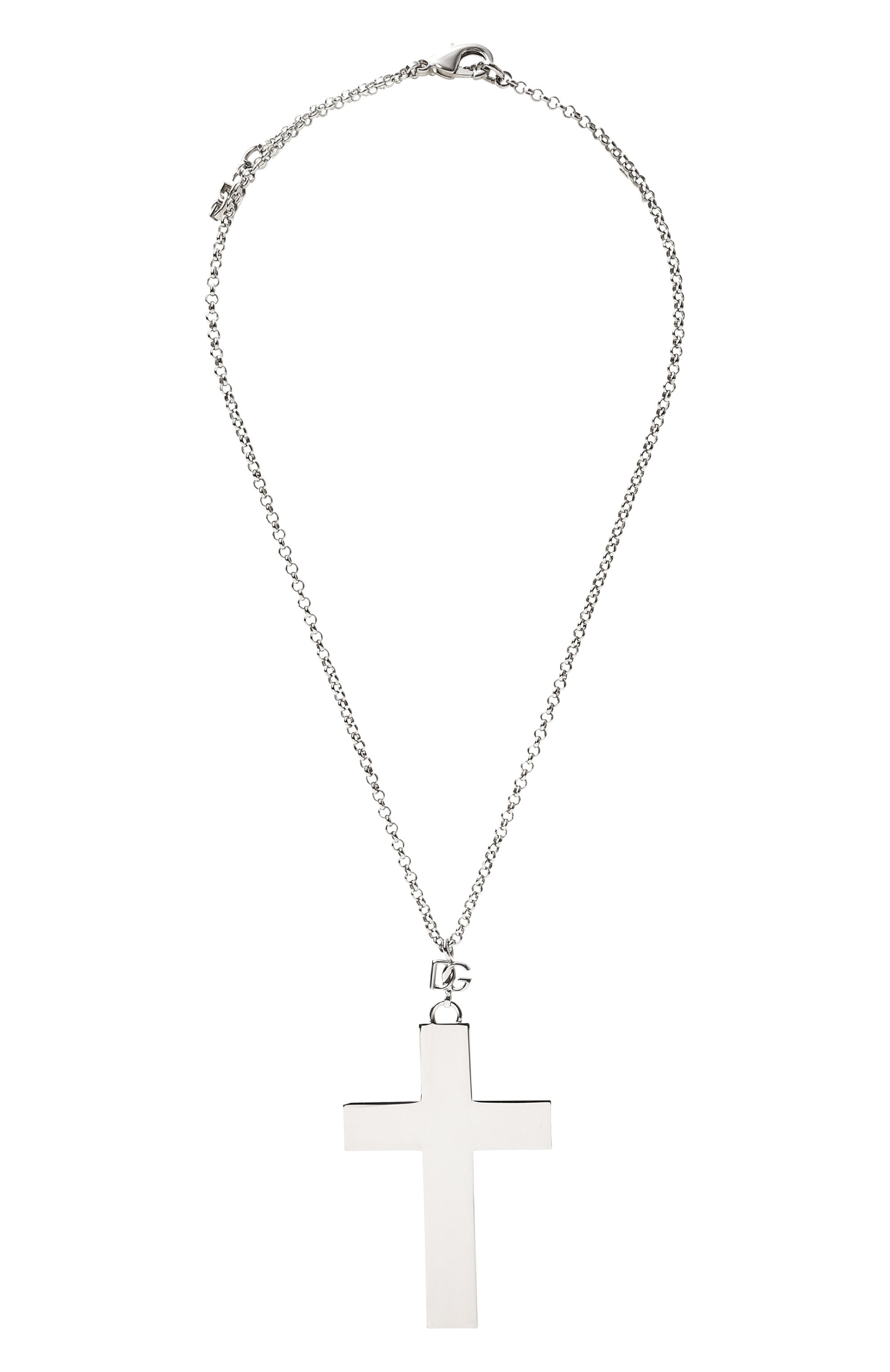 Подвеска DOLCE & GABBANA серебряного цвета по цене 41300 руб., арт. WNQ4C2 W1111/SILVER, фото 1 Подвеска DOLCE & GABBANA, арт. WNQ4C2 W1111/SILVER, фото 1