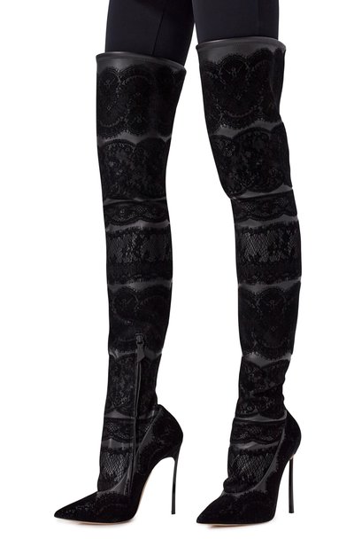 Комбинированные ботфорты blade 120 CASADEI, арт. 1T082A120TLNGRE, фото 3