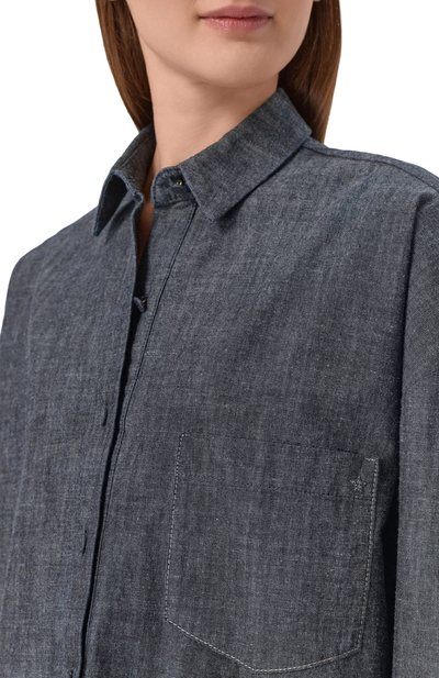 Джинсовая рубашка LORENA ANTONIAZZI синего цвета по цене 61400 руб., арт. E2632CA42A/9526, фото 5 Джинсовая рубашка LORENA ANTONIAZZI, арт. E2632CA42A/9526, фото 5