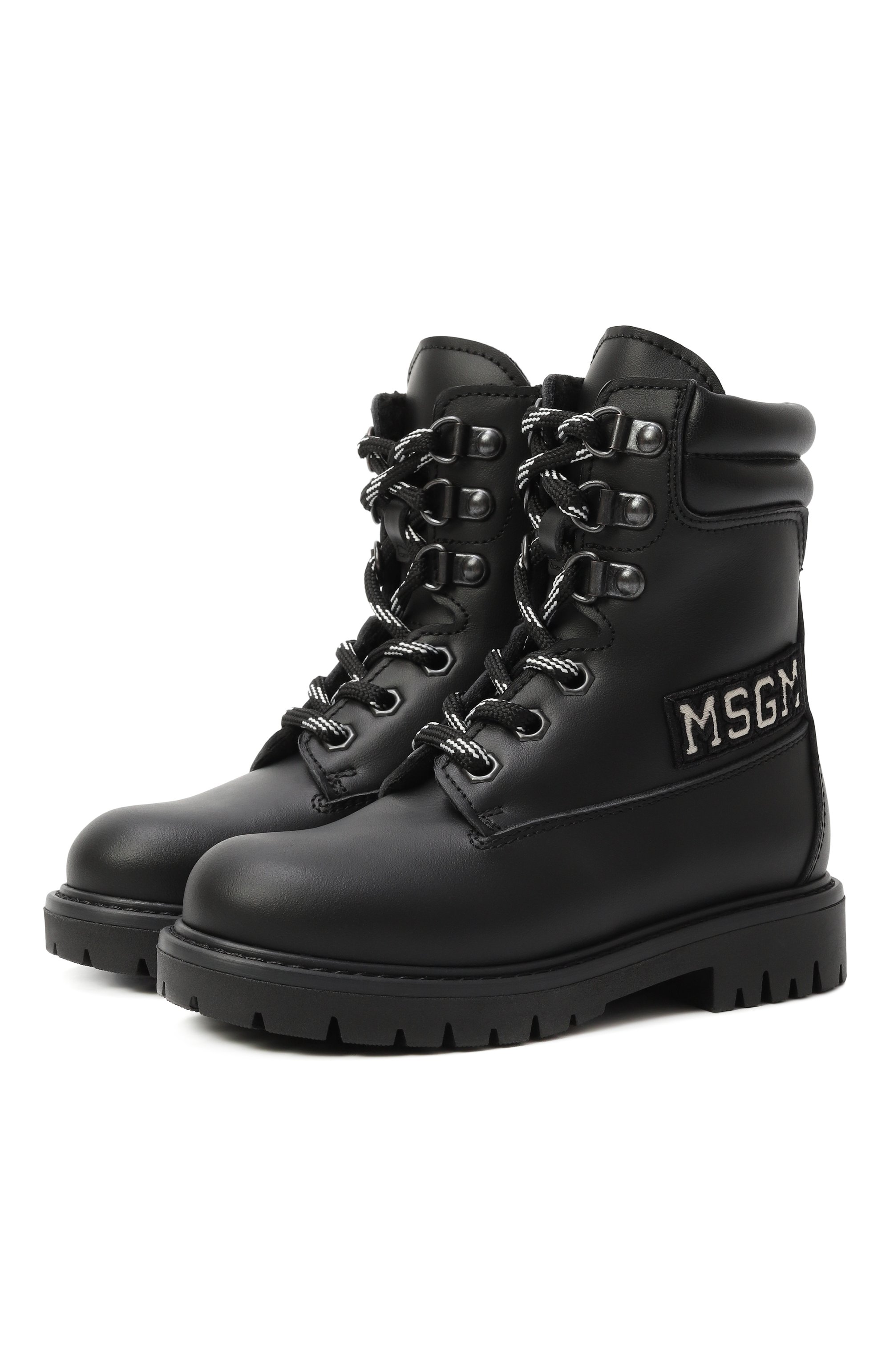 Кожаные ботинки MSGM KIDS, арт. 81170/19-27, фото 1