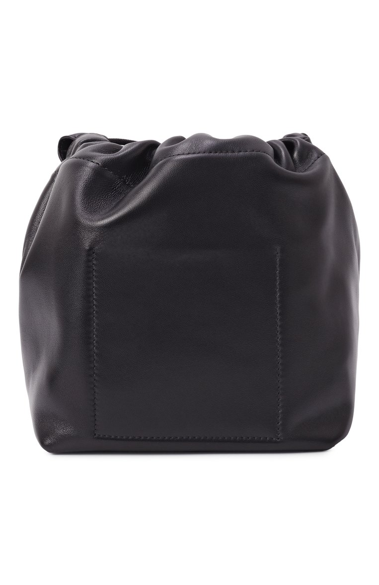 Женская сумка dumpling JIL SANDER черного цвета, арт. J07WG0027/P7365 | Фото 6 (Размер: small; Материал сплава: Проставлено; Драгоценные камни: Проставлено; Материал: Натуральная кожа)