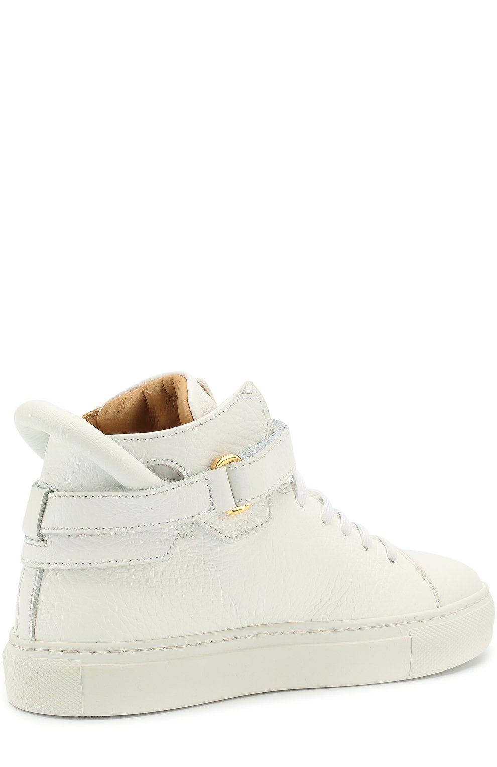 Высокие кожаные кеды на шнуровке с застежками велькро BUSCEMI, арт. 117SK100LK010A, фото 3