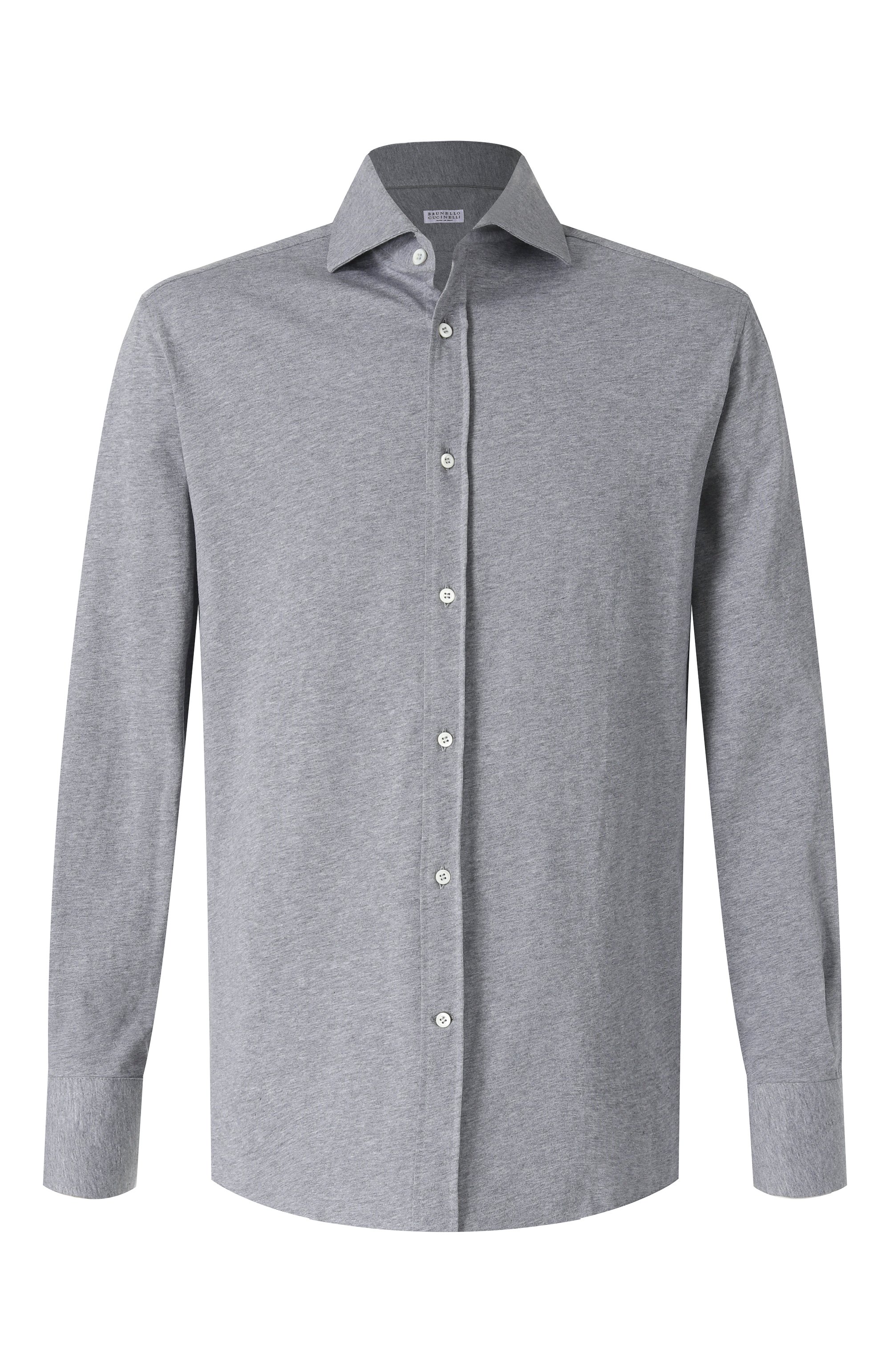Хлопковая рубашка BRUNELLO CUCINELLI, арт. M0B136686, фото 1