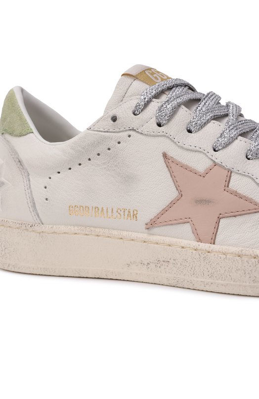 Кожаные кеды Ball Star Golden Goose Deluxe Brand GWF00117.F006819 Белый  GWF00117.F006819 Фото 7