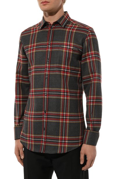 Шерстяная рубашка DOLCE & GABBANA, арт. G5JZ9T/FQ2G5, фото 3