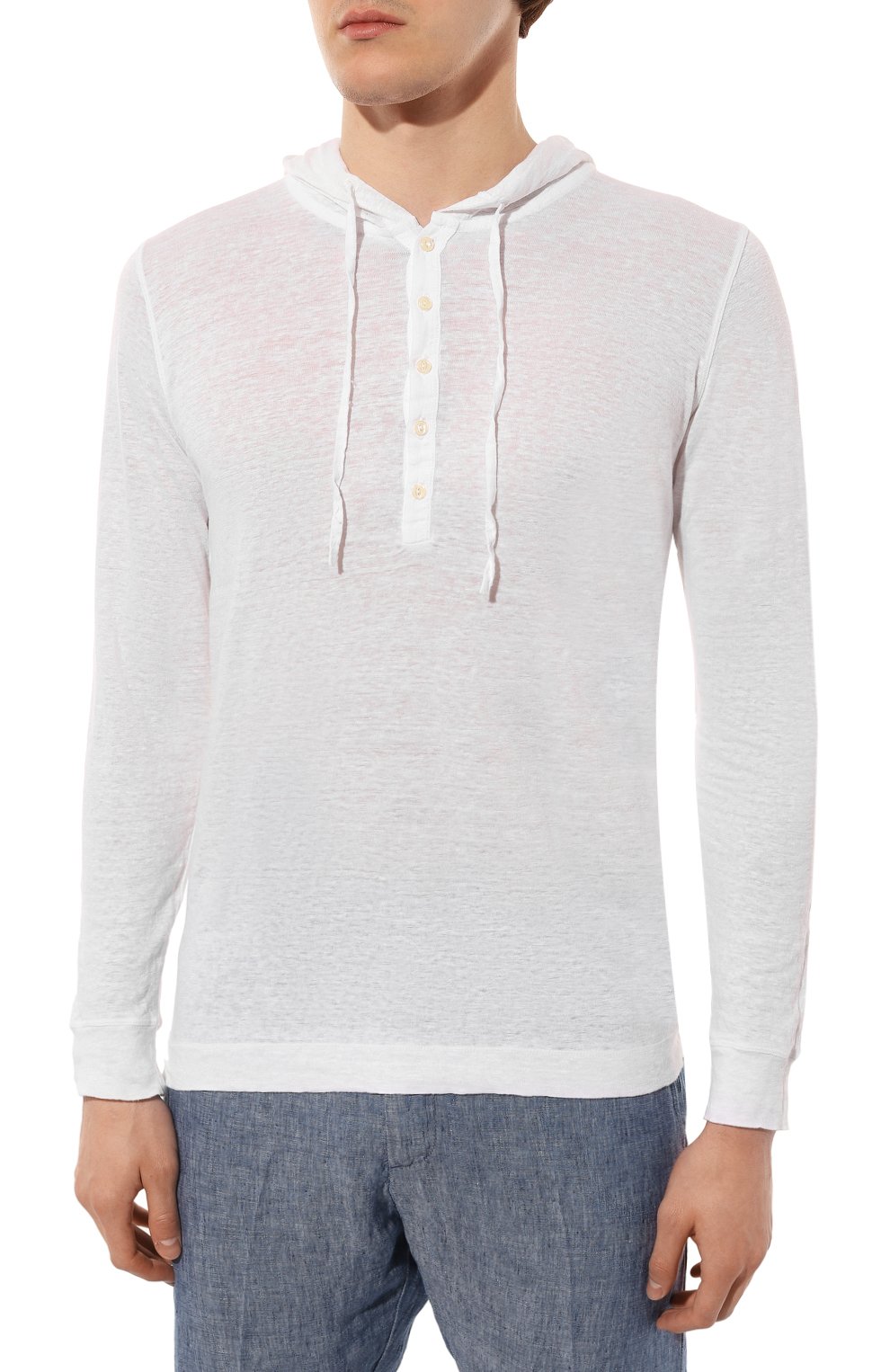 Льняной лонгслив-хенли 120% LINO, арт. Y0M7553/000E908/S00, фото 3