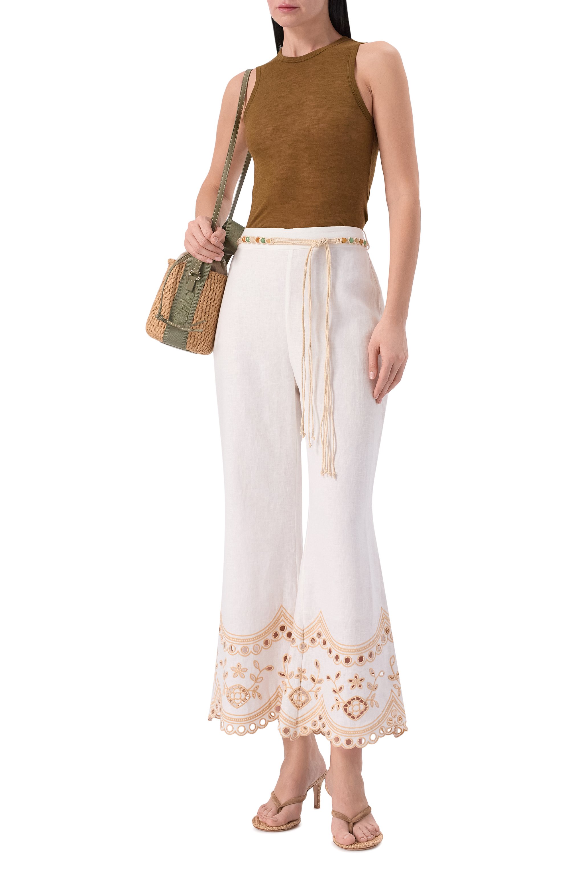 Льняные брюки ZIMMERMANN, арт. 5797PRS262, фото 2