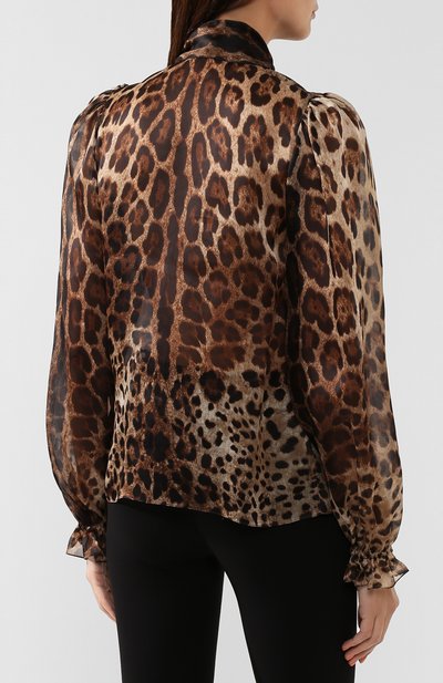Шелковая блузка DOLCE & GABBANA, арт. F5L07T/HS15L, фото 4