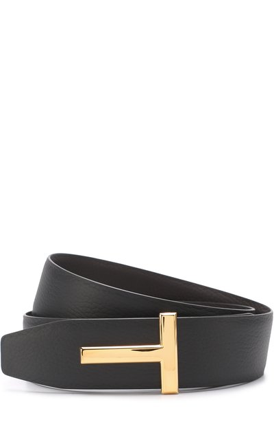 Кожаный ремень с фигурной пряжкой TOM FORD, арт. TB178T-C69, фото 1