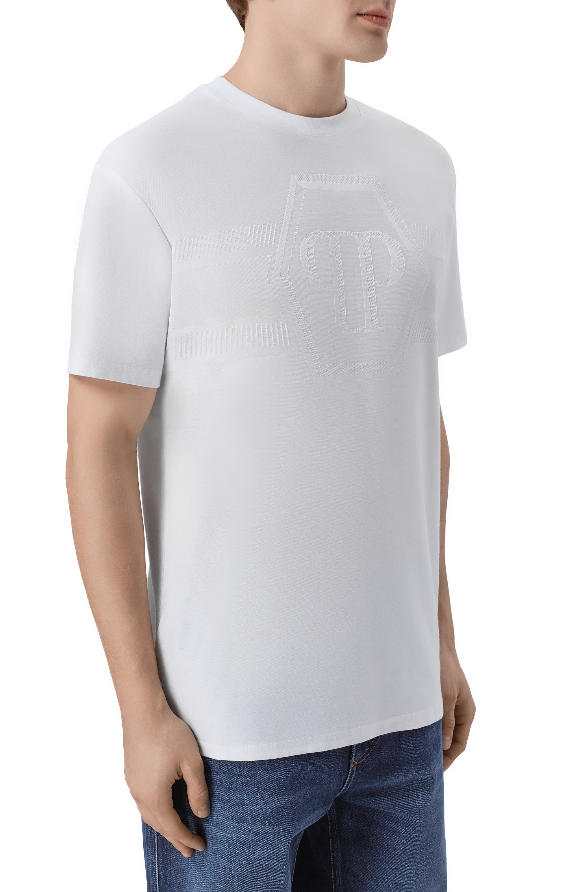 Хлопковая футболка PHILIPP PLEIN, арт. SAFC MTK8885 PJY002N, фото 3