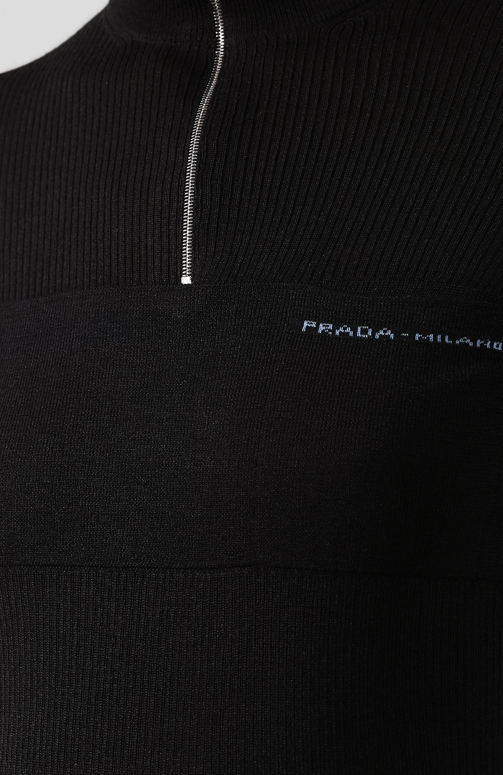 Однотонная водолазка из смеси шерсти и шелка PRADA, арт. 126237-1RZ2-F0002, фото 5
