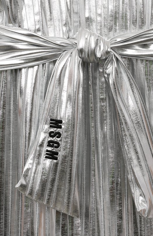 Платье MSGM kids Серебряный, фото 3