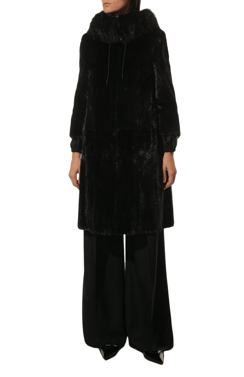 Шуба из меха норки PRADA, арт. 166370-1Y5A-F0002-211, фото 3