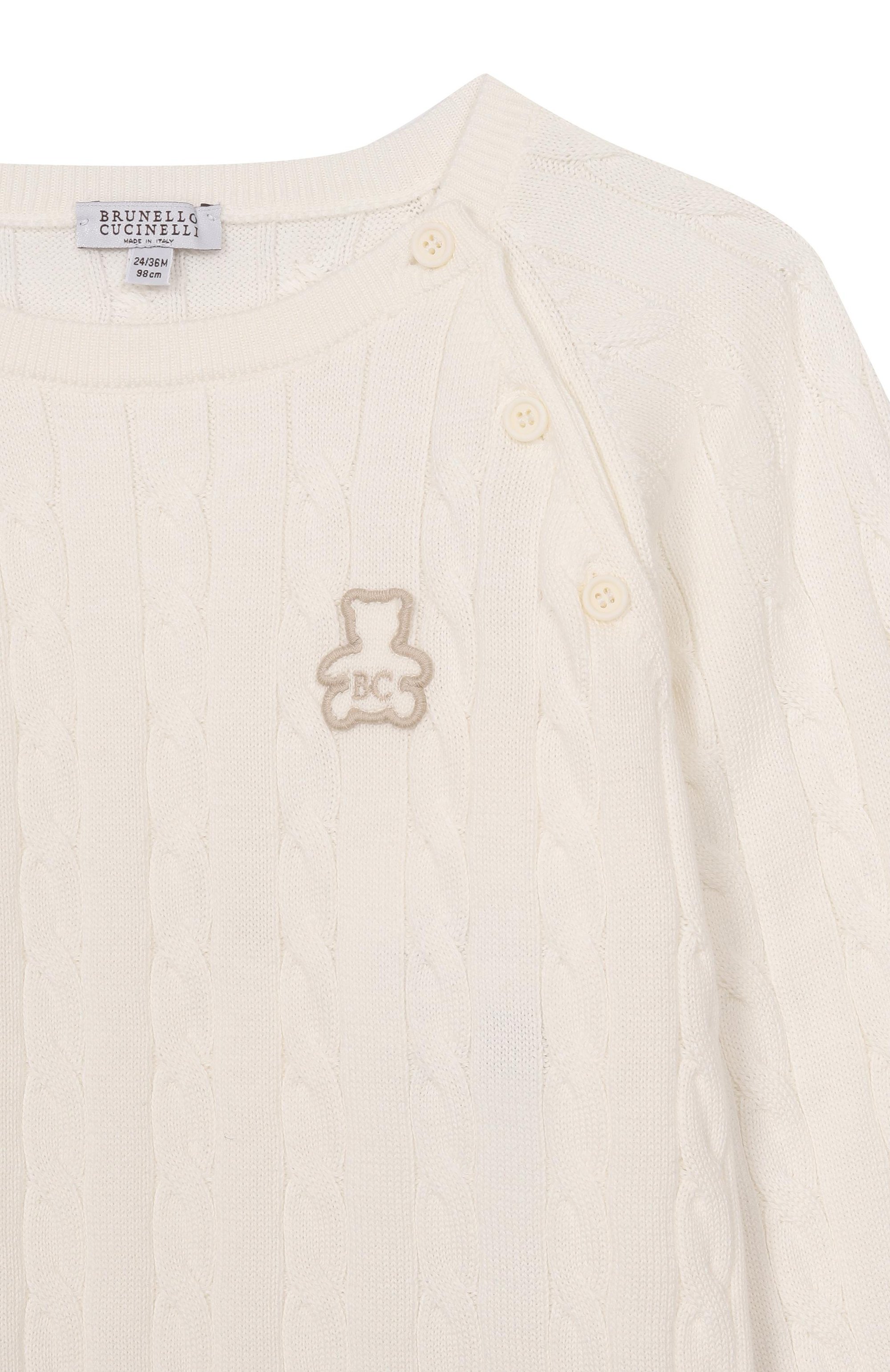 Хлопковый джемпер BRUNELLO CUCINELLI, арт. B29M0800R, фото 3