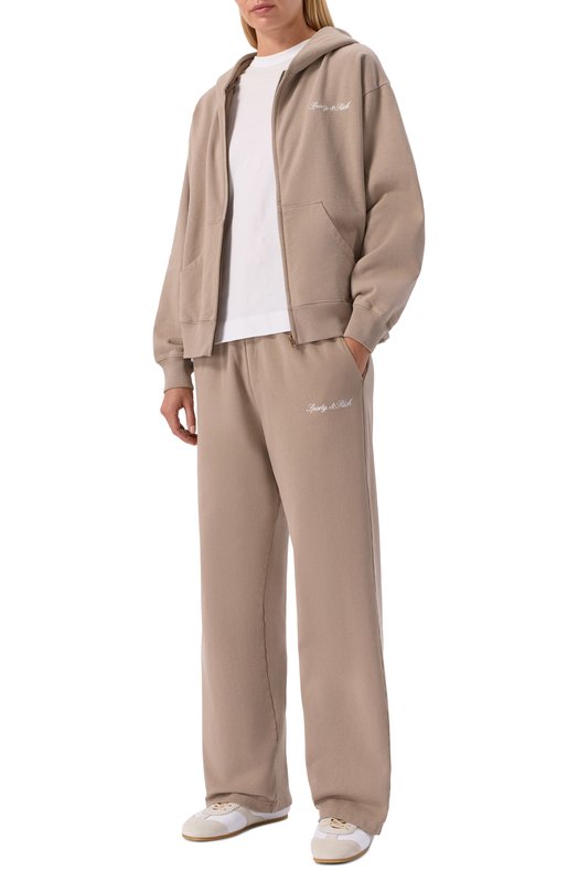 Хлопковая толстовка Sporty and Rich ST08868326BR08 Бежевый  ST08868326BR08 Фото 2