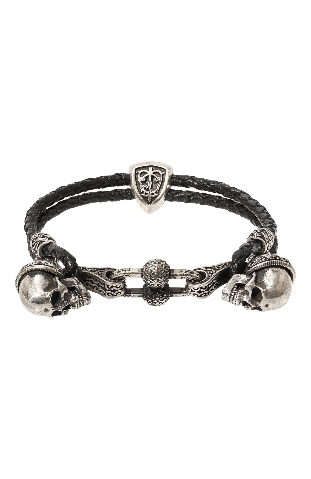 Браслет двойная петля веселого роджера GL JEWELRY, арт. M4401016-S97-01, фото 1