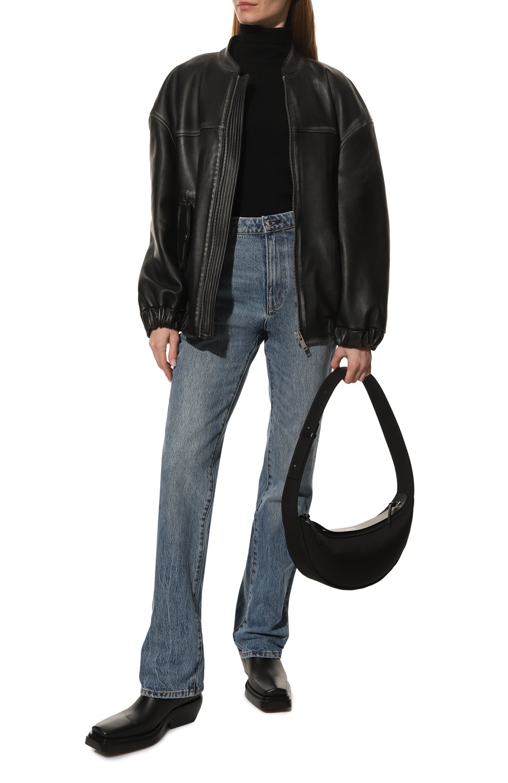 Шерстяная водолазка FREEAGE, арт. FWW1910219BK, фото 2