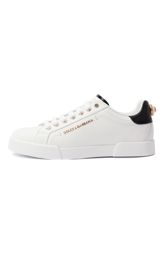 Кожаные кеды Portofino Dolce & Gabbana CK2329/AH506 Белый  CK2329/AH506 Фото 4