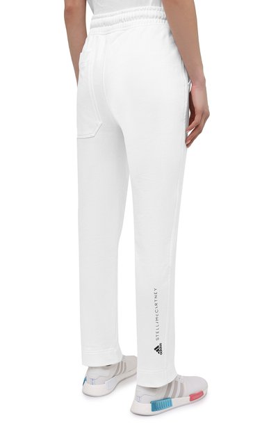 Хлопковые брюки ADIDAS BY STELLA MCCARTNEY белого цвета по цене 12350 руб., арт. GL5820, фото 4 Хлопковые брюки ADIDAS BY STELLA MCCARTNEY, арт. GL5820, фото 4