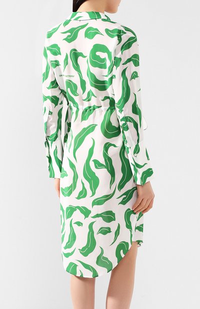 Платье из смеси вискозы и шелка OFF-WHITE, арт. 0WDB217R20H150900140, фото 4