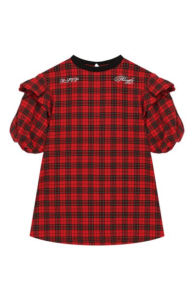 Хлопковое платье PHILOSOPHY DI LORENZO SERAFINI KIDS, арт. PJAB44/CQ281/UHUNI/XXS-XS, фото 1