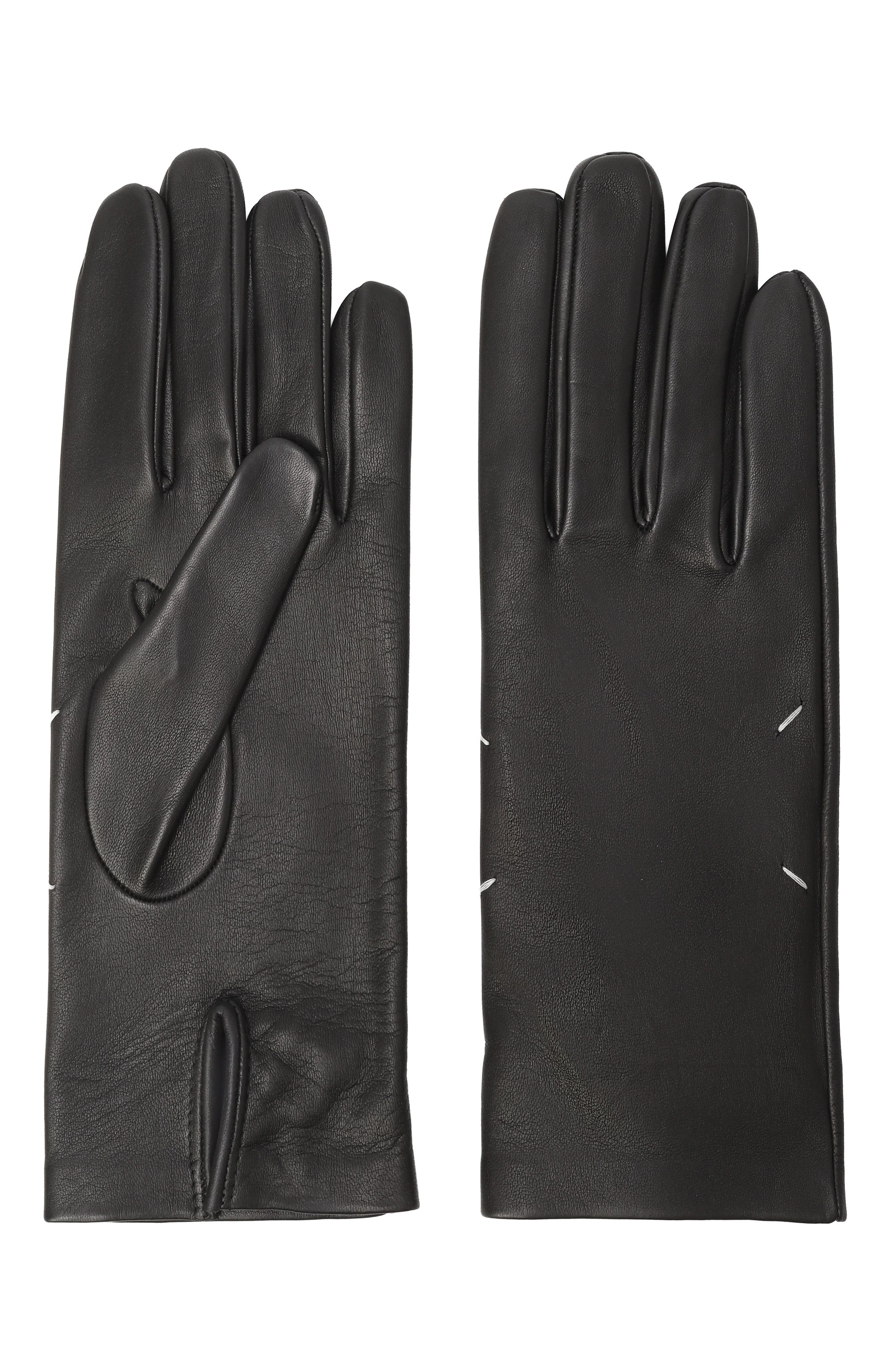 Кожаные перчатки MAISON MARGIELA, арт. S51TS0074/SY1622, фото 2