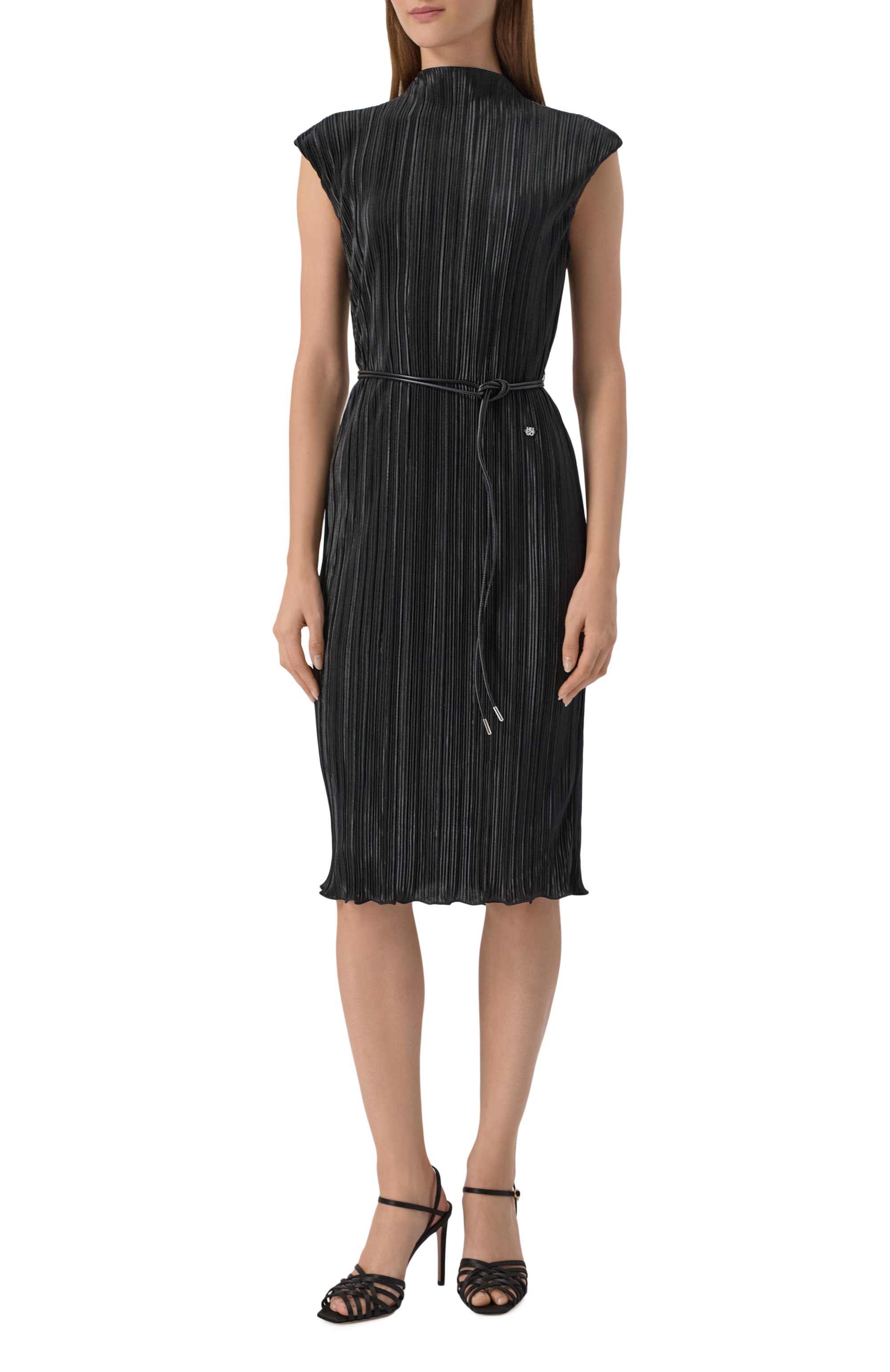 Платье HUGO черного цвета по цене 26950 руб., арт. 50545229, фото 3 Платье HUGO, арт. 50545229, фото 3