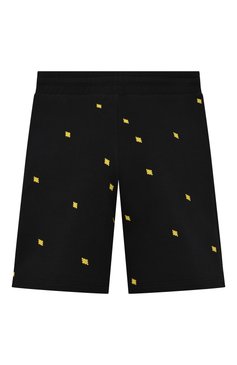 Детские хлопковые шорты MARCELO BURLON KIDS OF MILAN черного цвета, арт. 21E/B/MB/3208/0021/2-6Y | Фото 2 (Мальчики Кросс-КТ: Шорты-одежда; Материал внешний: Хлопок; Региональные ограничения белый список (Axapta Mercury): RU; Материал сплава: Проставлено; Нос: Не проставлено; Ростовк�а одежда: 6 лет | 116 см)