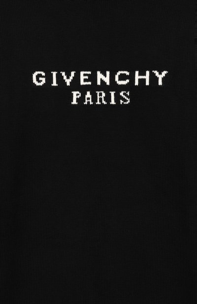 Пуловер из хлопка и кашемира GIVENCHY черного цвета по цене 56800 руб., арт. H31441, фото 3 Пуловер из хлопка и кашемира GIVENCHY, арт. H31441, фото 3