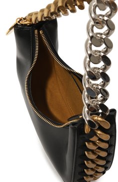 Женская сумка chunky chain STELLA MCCARTNEY черного цвета, арт. 7B0019/W8839 | Фото 5 (Материал сплава: Проставлено; Материал: Текстиль, Экокожа; Драгоценные камни: Проставлено; Размер: small)