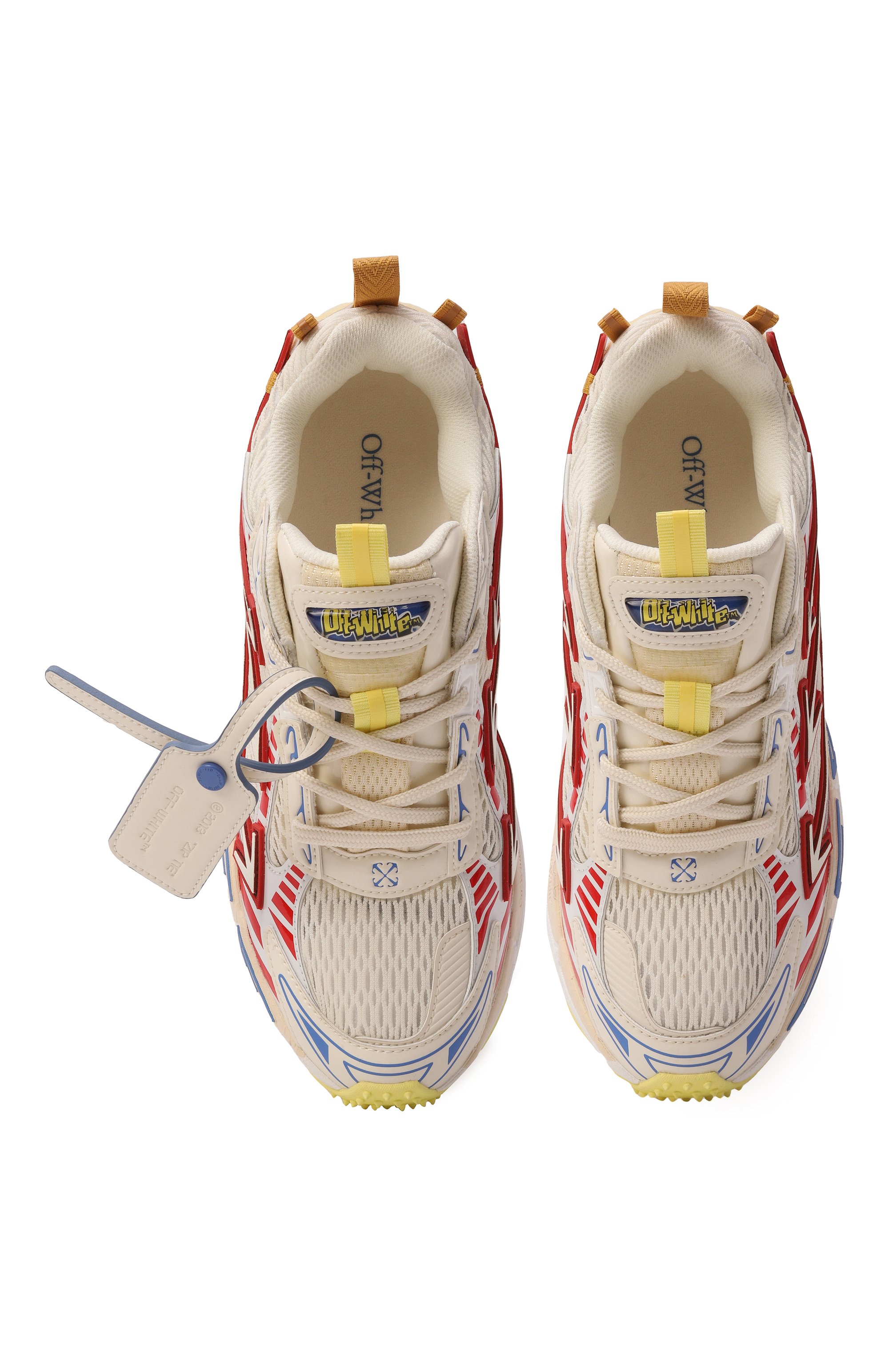 Комбинированные кроссовки be right back OFF-WHITE, арт. 0WIA289S26FAB006, фото 6