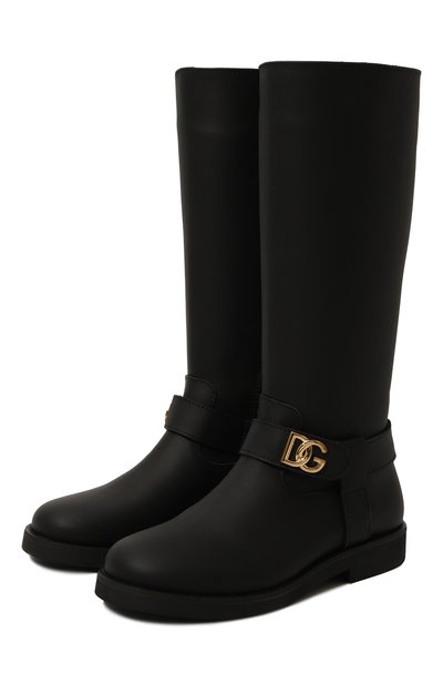 Кожаные сапоги DOLCE & GABBANA, арт. D11257/A6379