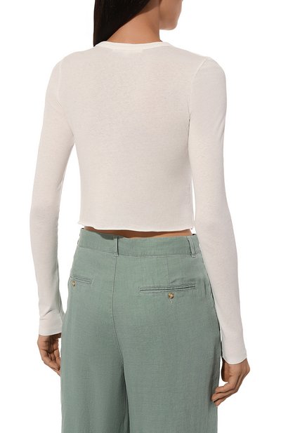 Хлопковый лонгслив SLVRLAKE, арт. TLBY100PNATW, фото 4