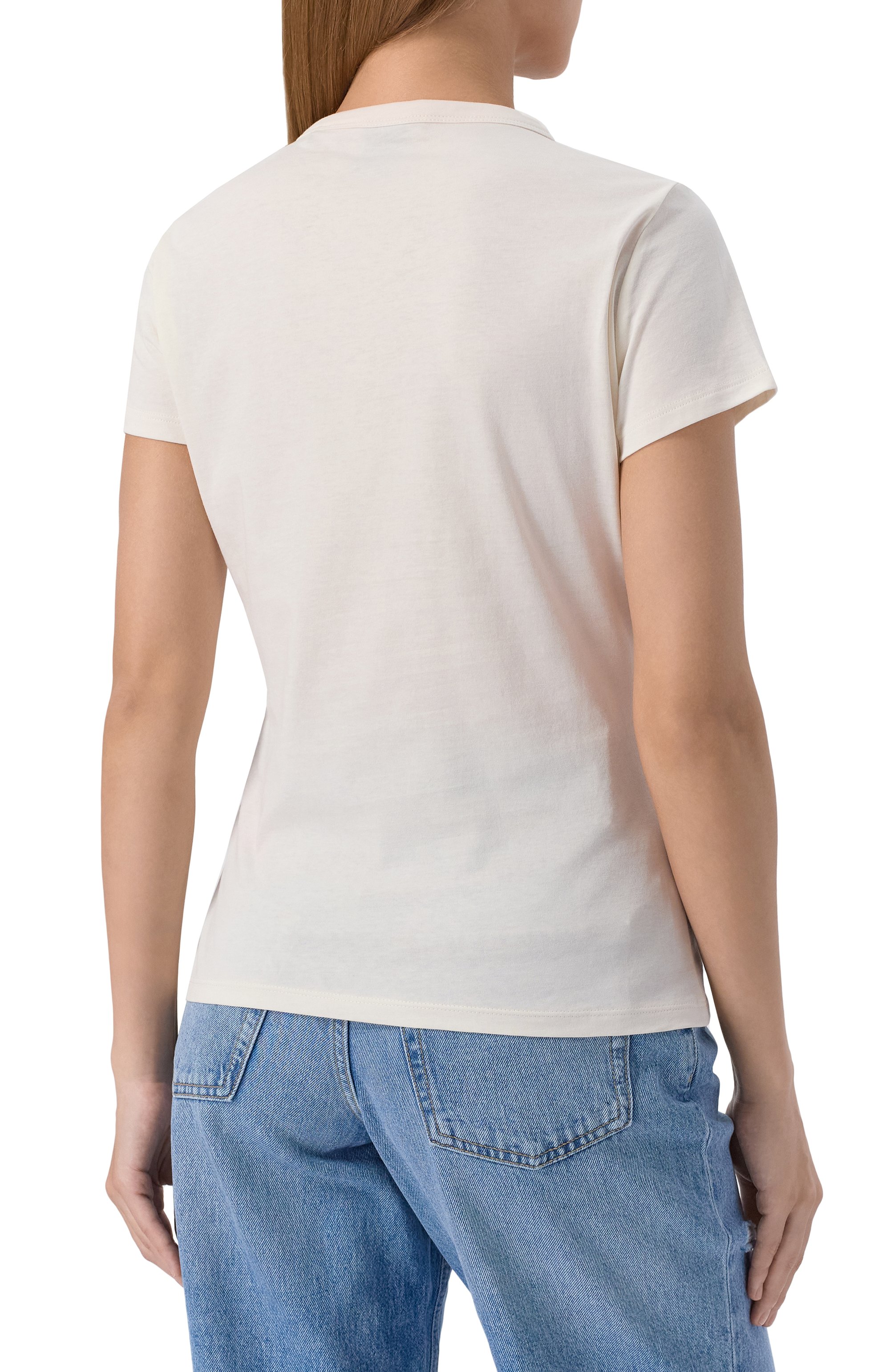 Хлопковая футболка BOSS ORANGE, арт. 50545287, фото 4