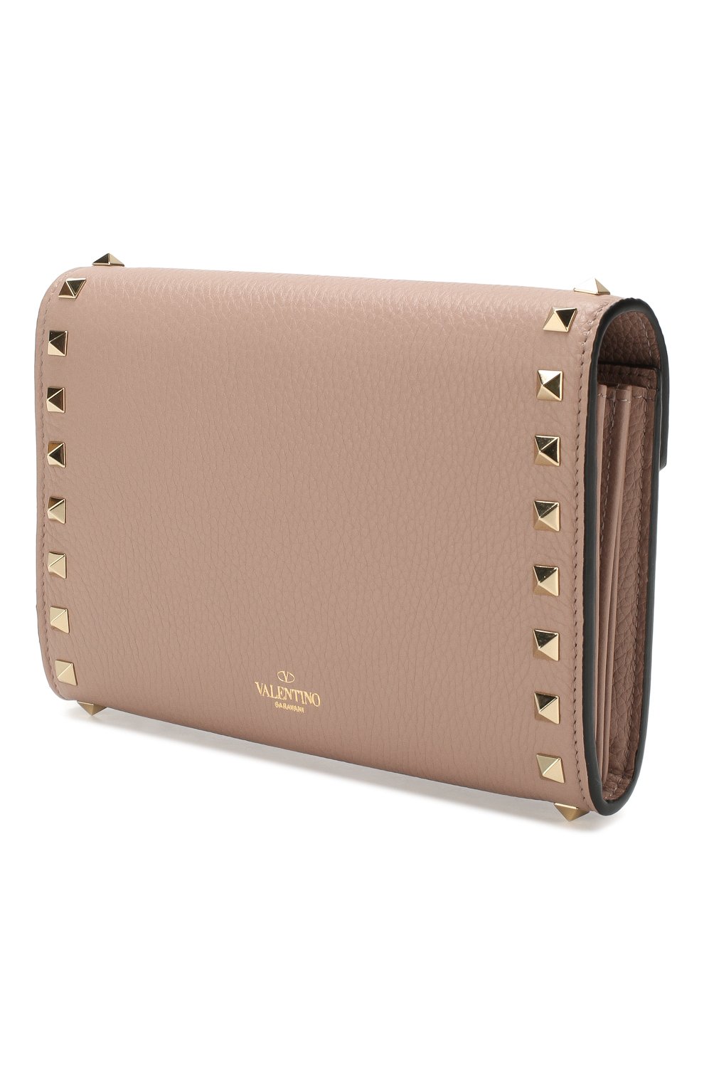 Кожаный кошелек на цепочке VALENTINO бежевого цвета по цене 129500 руб., арт. TW2P0Q48/VSH, фото 3 Кожаный кошелек на цепочке VALENTINO, арт. TW2P0Q48/VSH, фото 3