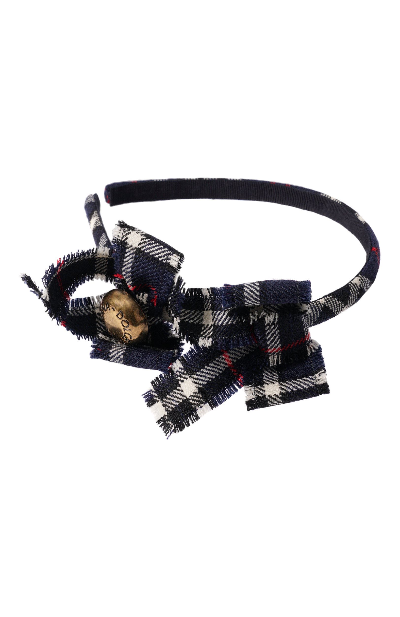 Ободок DOLCE & GABBANA темно-синего цвета по цене 29650 руб., арт. LB3L70/FQ2N0, фото 2 Ободок DOLCE & GABBANA, арт. LB3L70/FQ2N0, фото 2