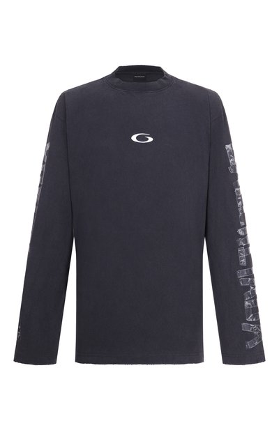 Мужская хлопковый лонгслив BALENCIAGA, арт. 850420/TTVE5
