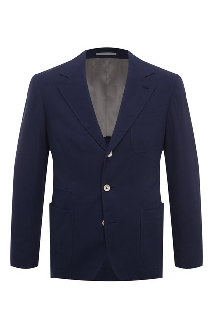 Мужской хлопковый пиджак BRUNELLO CUCINELLI, арт. MS4617BND