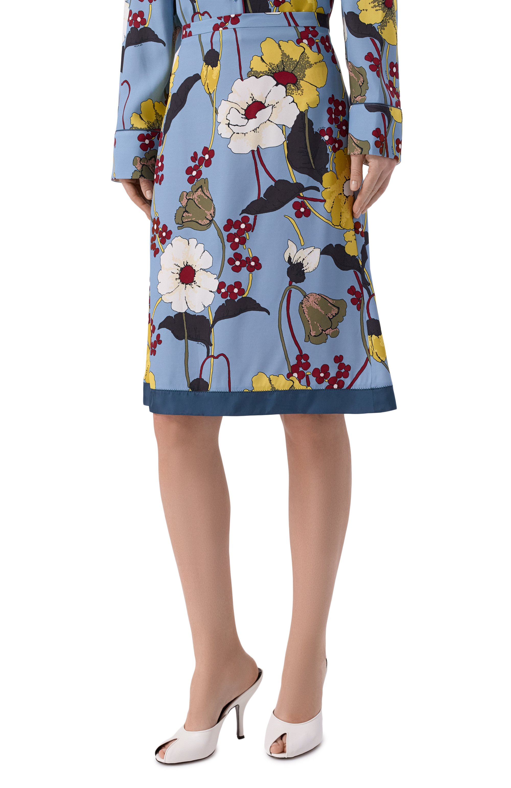 Юбка из вискозы MARNI, арт. G0MA0811Q0/UTVA65, фото 3