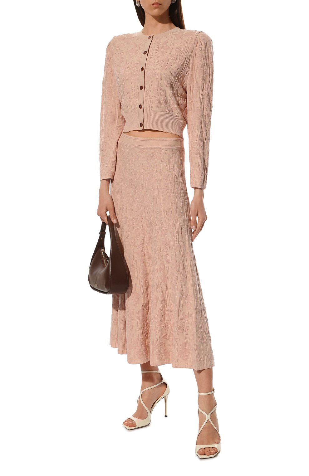 Юбка ULYANA SERGEENKO розового цвета по цене 90000 руб., арт. MGL011SS22Ornella (0212л), фото 2 Юбка ULYANA SERGEENKO, арт. MGL011SS22Ornella (0212л), фото 2