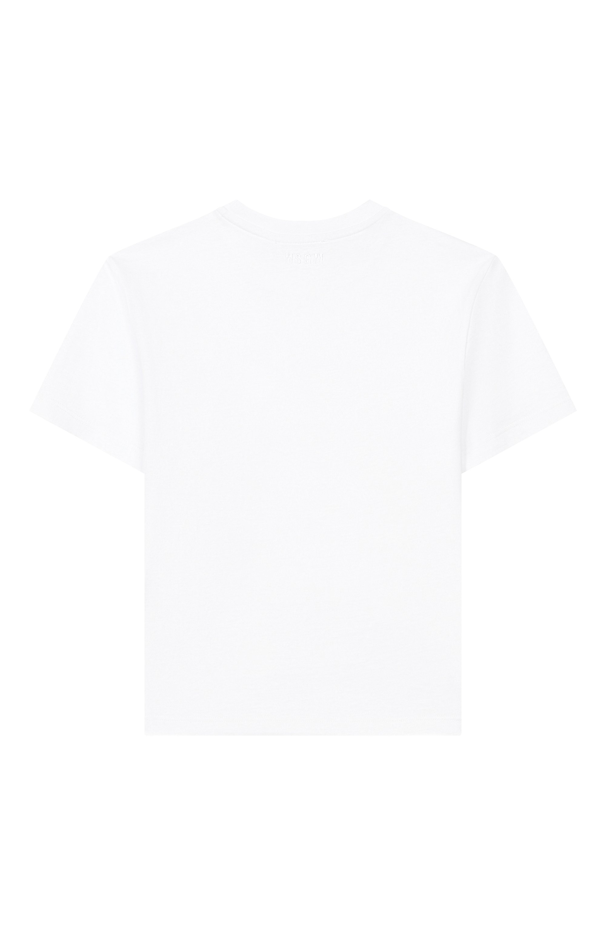 Хлопковая футболка MSGM KIDS, арт. S6MSJGTH099, фото 2