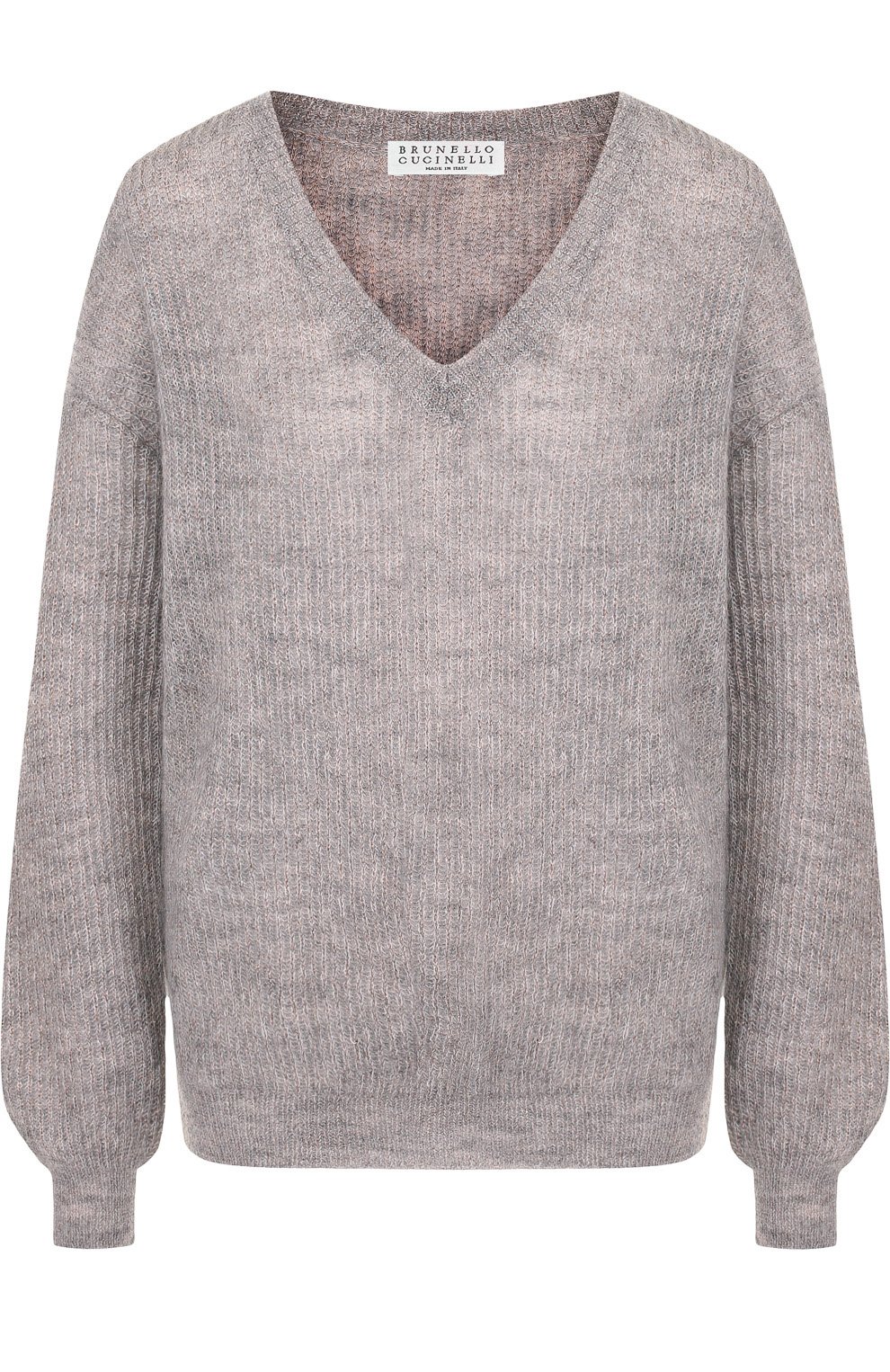 Вязаный пуловер с v-образным вырезом BRUNELLO CUCINELLI, арт. M7V771512, фото 1