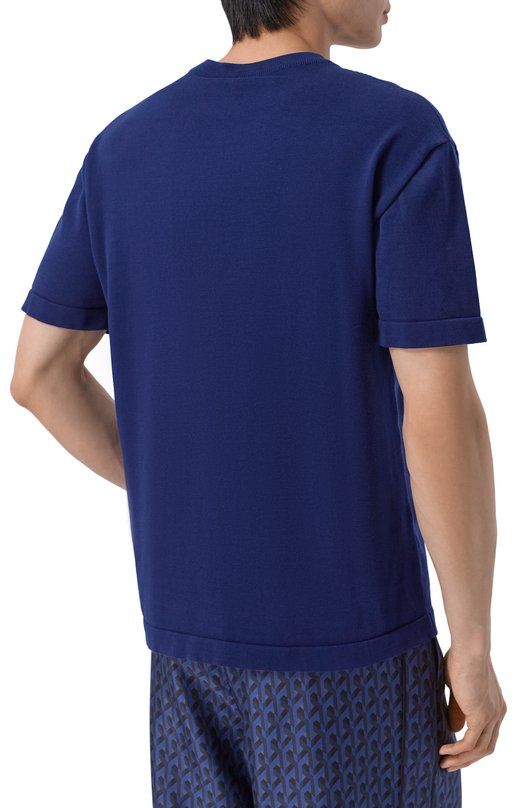 Хлопковый джемпер MVST M26.2PM.K039/Y005 KNIT SI/SILK Синий  M26.2PM.K039/Y005 KNIT SI/SILK Фото 4