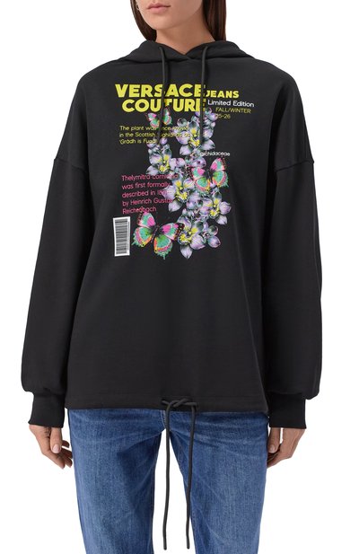 Хлопковое худи VERSACE JEANS COUTURE, арт. 79HAIB03/CFB00, фото 3