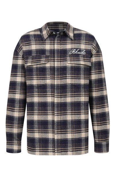 Мужская хлопковая рубашка RHUDE, арт. RHFW25ST03012